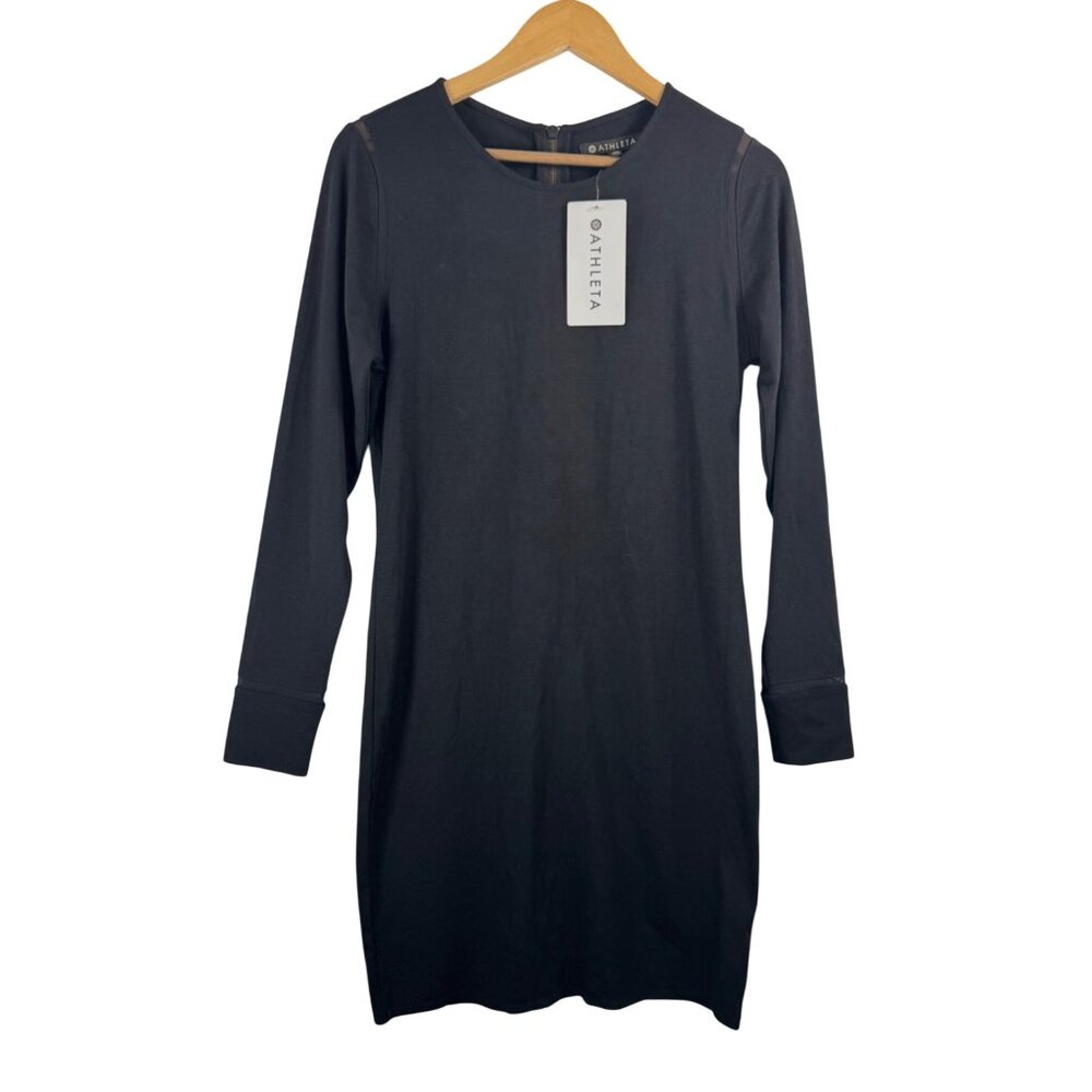 Athleta Weekday Industry‎ Dress utility athleisure black merino wool sz S